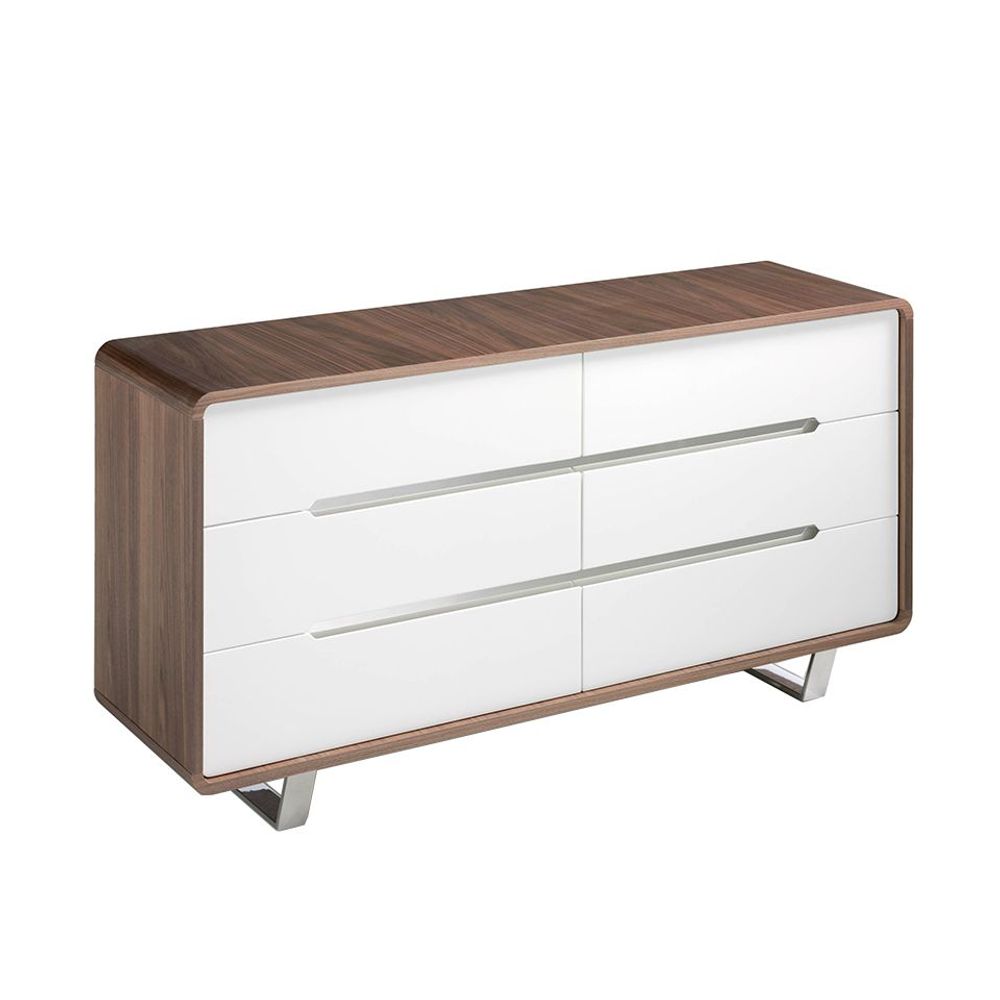 Commodes - Commode en noyer et blanc - ANGEL CERDÁ