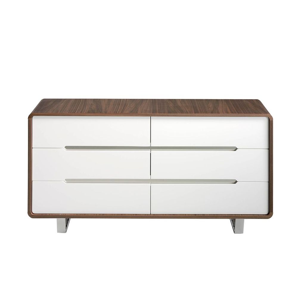 Commodes - Commode en noyer et blanc - ANGEL CERDÁ