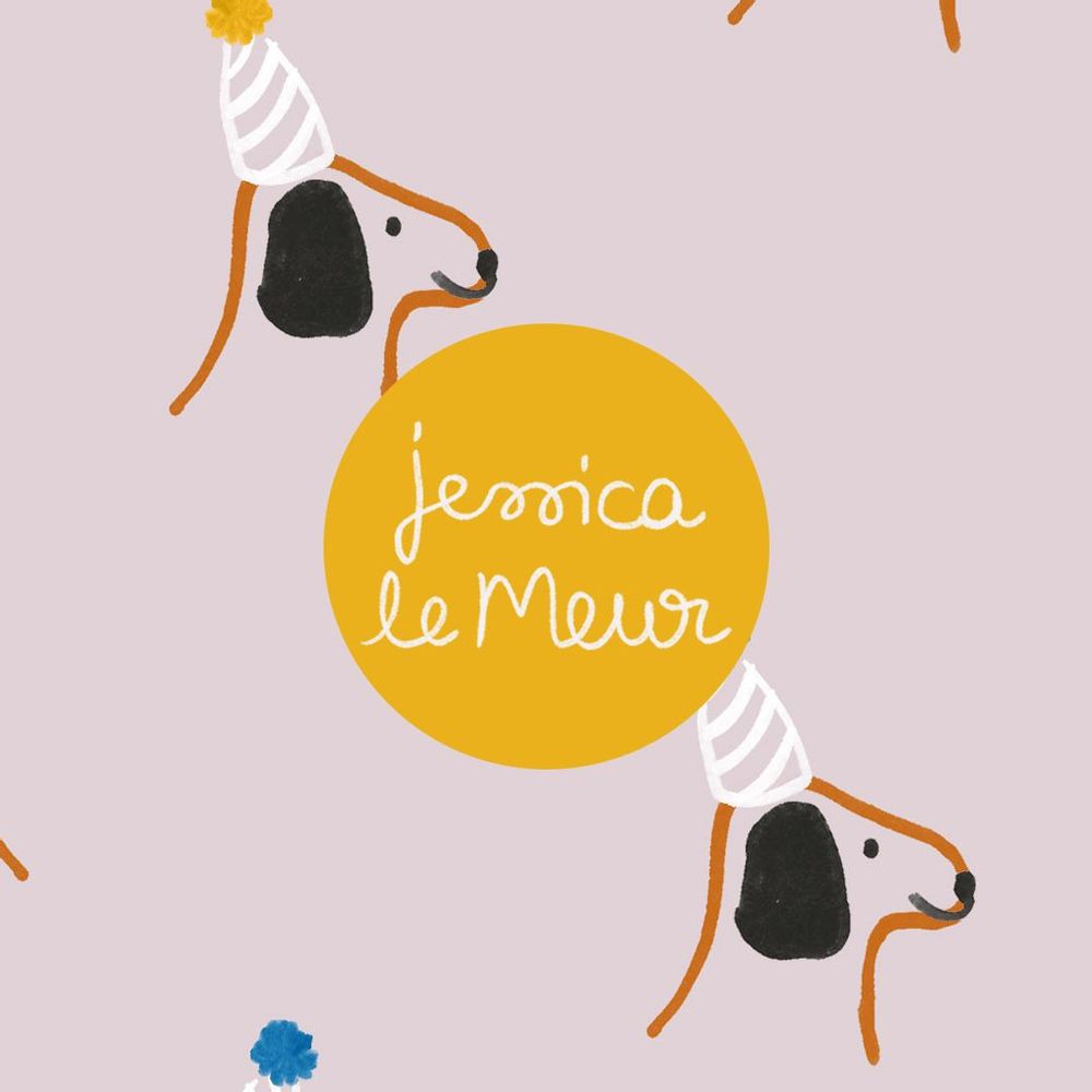 Textile and surface design - Exclusive pattern - JESSICA LE MEUR