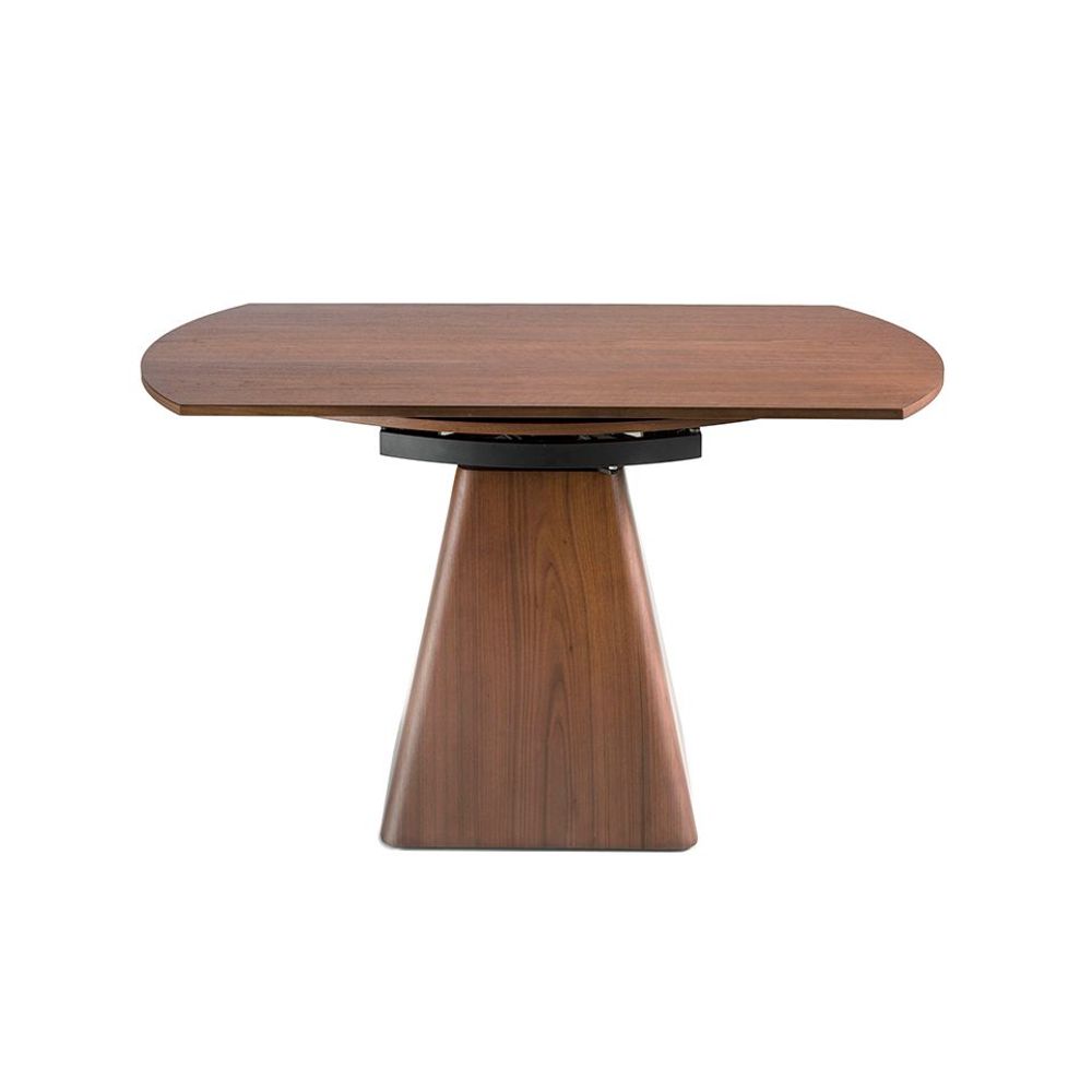Dining Tables - Round extendable walnut dining table - ANGEL CERDÁ
