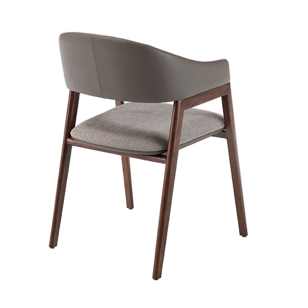 Chaises - Chaise de table à manger rembourrée en tissu et simili cuir - ANGEL CERDÁ