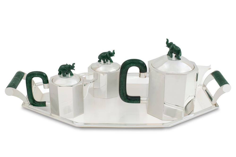 Coffee and tea - Safari Tea set - REZON LUXURY SILVERWARE
