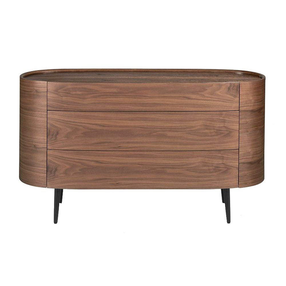 Commodes - Commode ovale en noyer - ANGEL CERDÁ