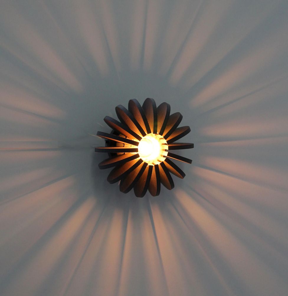 Office design and planning - WRECKING BALL BLACK D20cm wall lamp - RIF LUMINAIRES