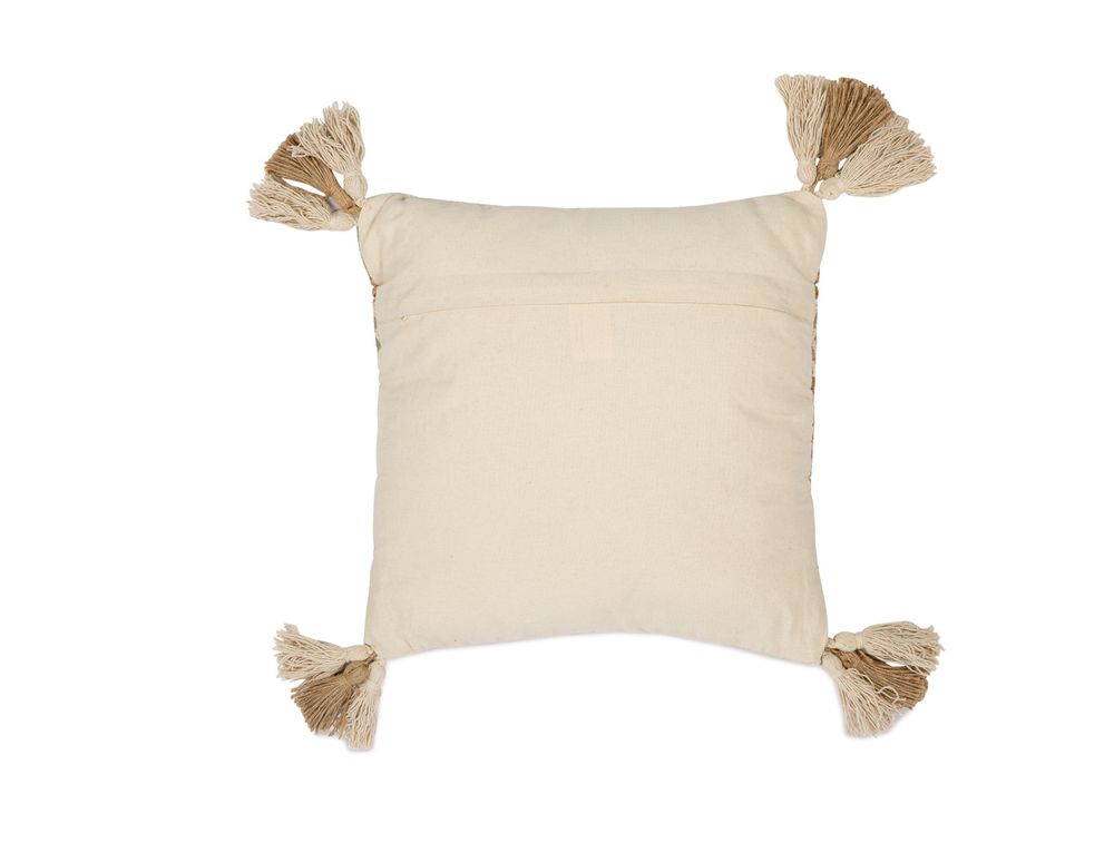 Fabric cushions - Eve cotton/jute cushion 45x45 cm AX23083 - ANDREA HOUSE