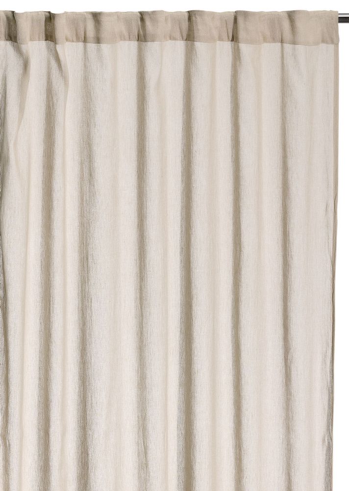 Rideaux et voilages - Rideau stonewashed Zeff à pattes colori Naturel 140 x 280 - MAISON VIVARAISE – SDE VIVARAISE WINKLER