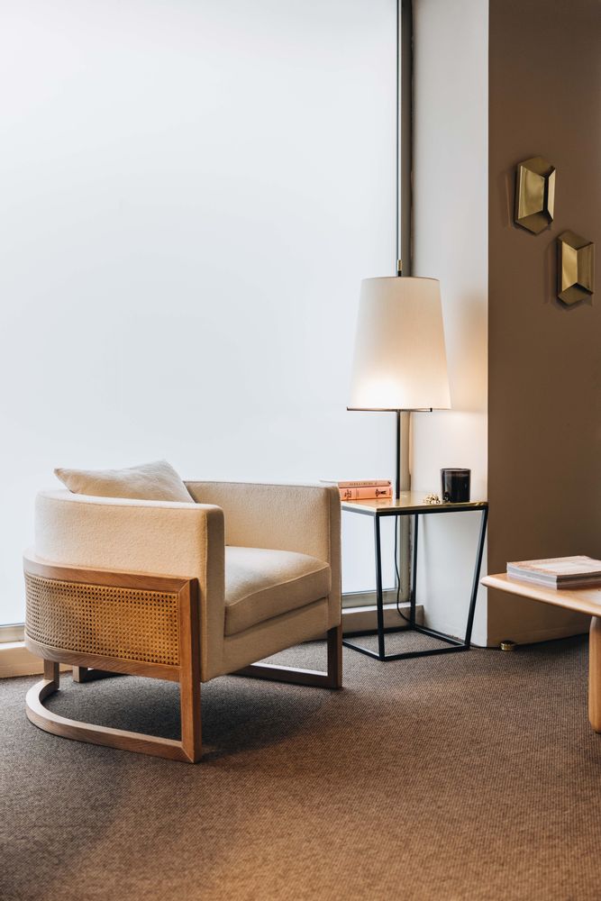 Lampadaires - Lampe Croix en Bronze et Structure en Fer Noir - DUISTT