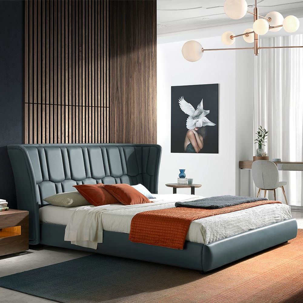 Lits - Upholstered leatherette bed - ANGEL CERDÁ