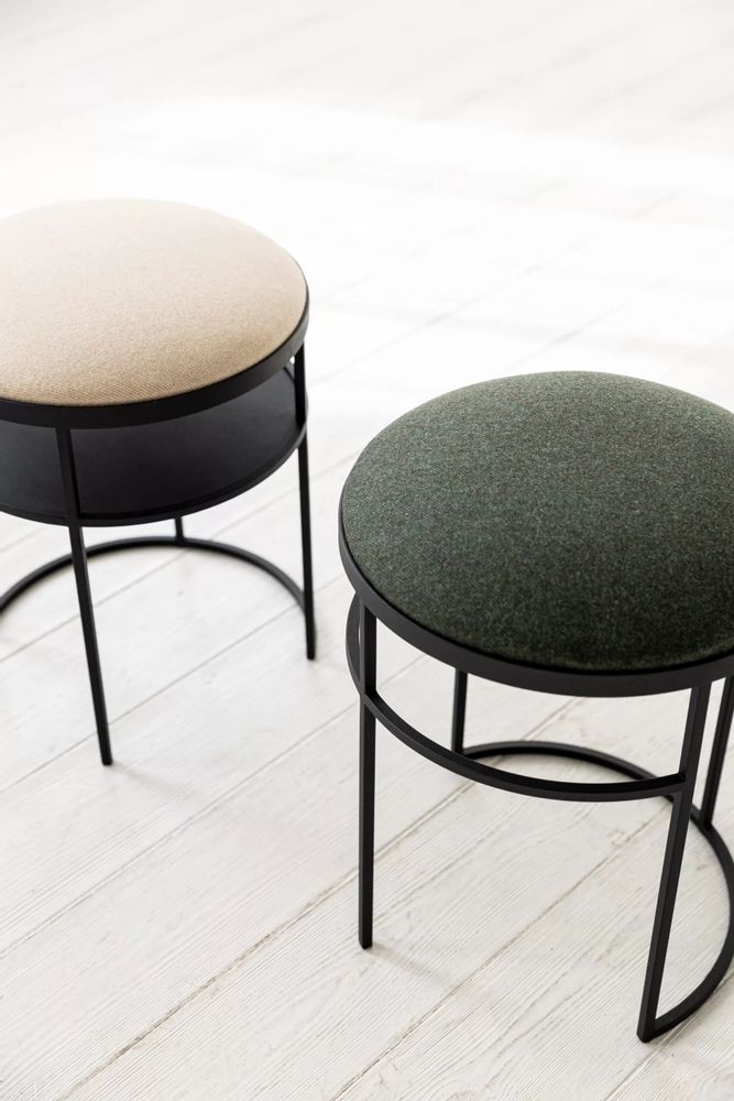Stools for hospitalities & contracts - MOUND|POUF WITH WOOL - IDDO