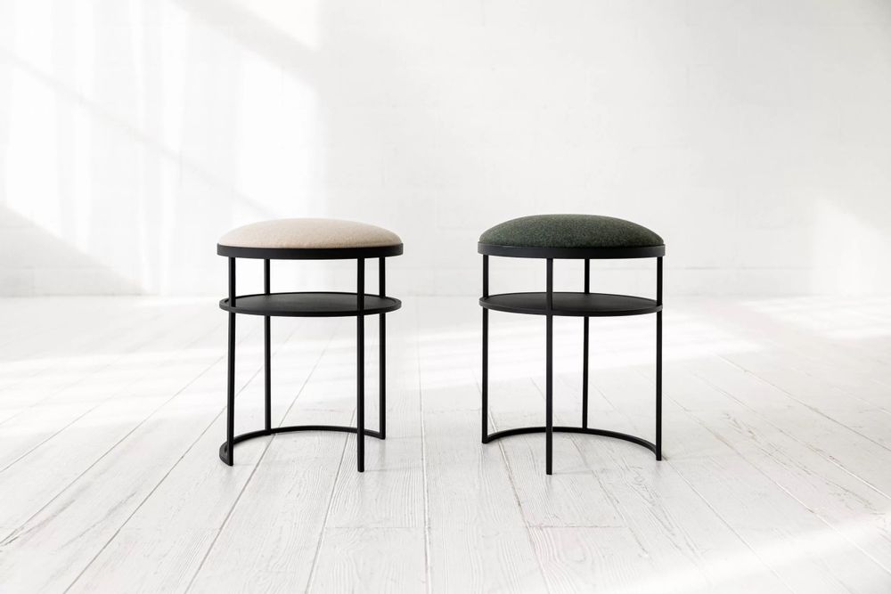 Stools for hospitalities & contracts - MOUND|POUF WITH WOOL - IDDO