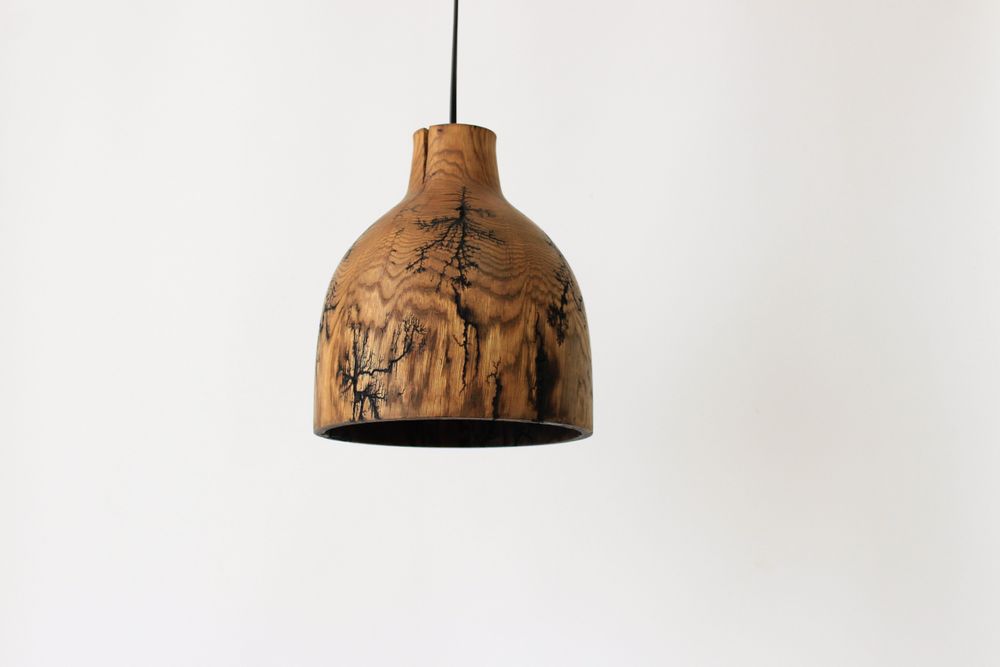 Unique pieces - Unique oak pendant lights handmade - WOODENDREAMS