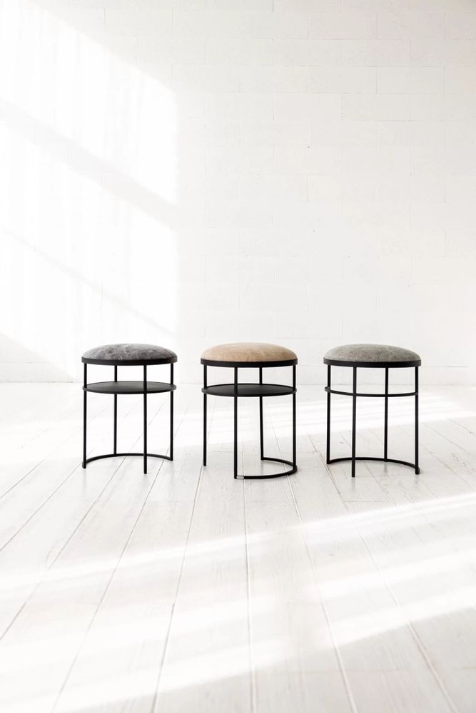 Tabourets pour collectivités - MOUND | POUF AVEC LIN - IDDO