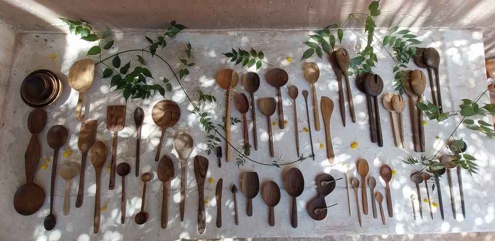 Kitchen utensils - Walnut wood utensils - ALCANTARA-FREDERIC