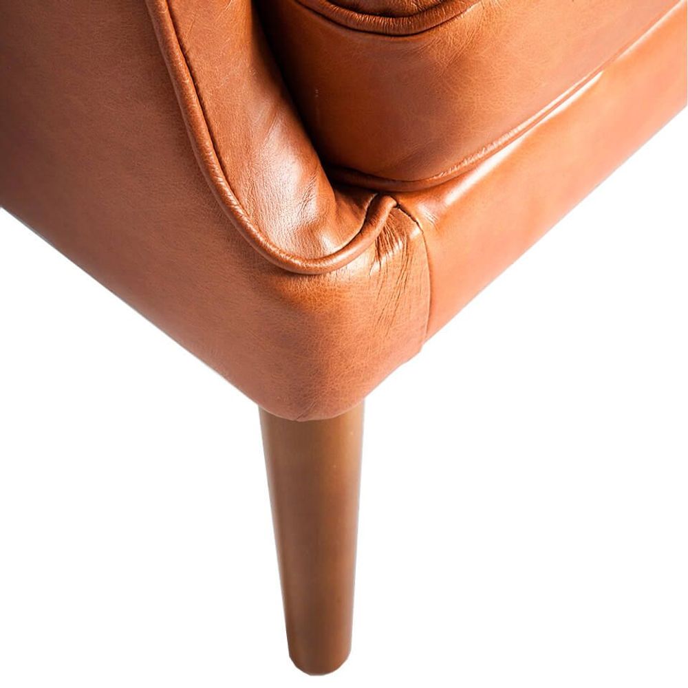 Fauteuils - Fauteuil Chester en cuir marron - ANGEL CERDÁ