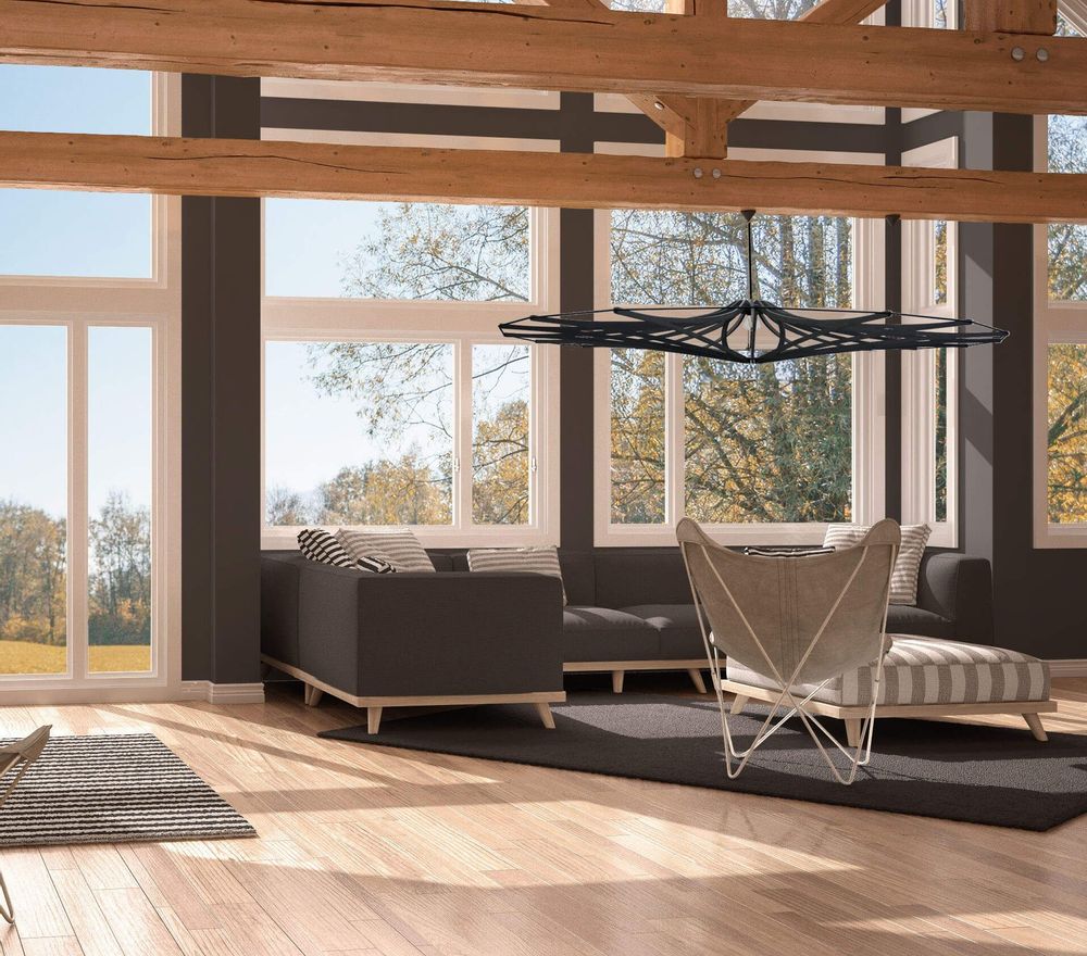 Design objects - SINGING BLACK XL pendant lamp D160cm - RIF LUMINAIRES