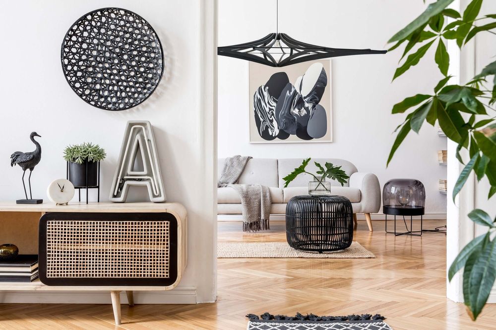 Design objects - SINGING BLACK XL pendant lamp D160cm - RIF LUMINAIRES