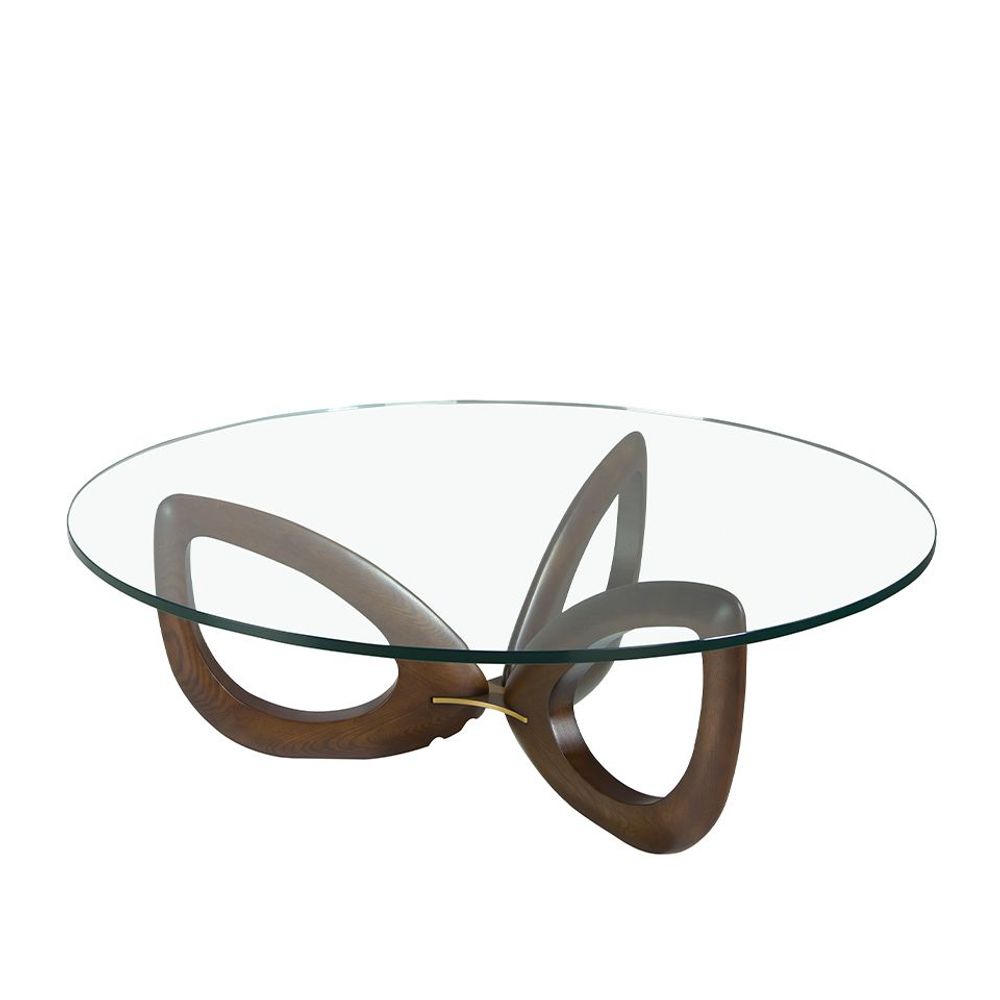 Tables basses - Table basse ronde en verre modèle - ANGEL CERDÁ