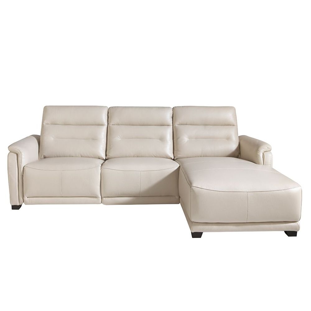 Canapés - Canapé chaise longue (R) avec revêtement en cuir et mécanisme relax - ANGEL CERDÁ