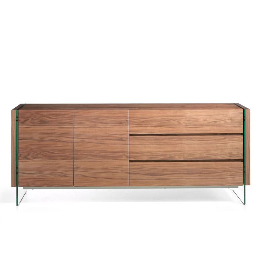 Sideboards - Walnut sideboard glass - ANGEL CERDÁ