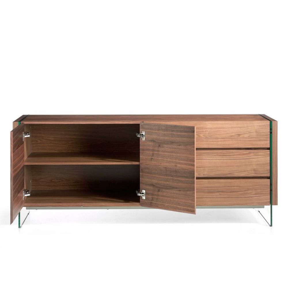 Sideboards - Walnut sideboard glass - ANGEL CERDÁ