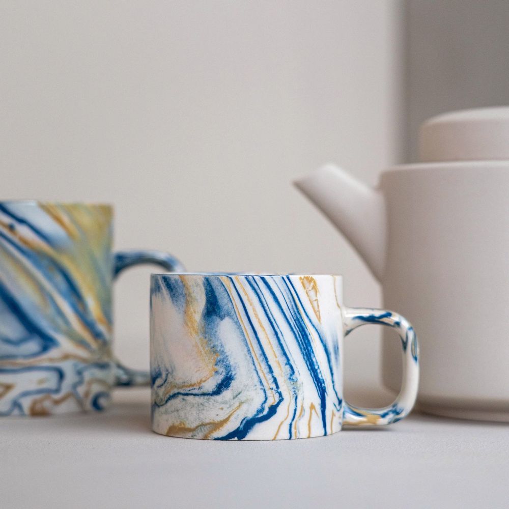 Tasses et mugs - Tasse CYL en grès marbré - KINTA