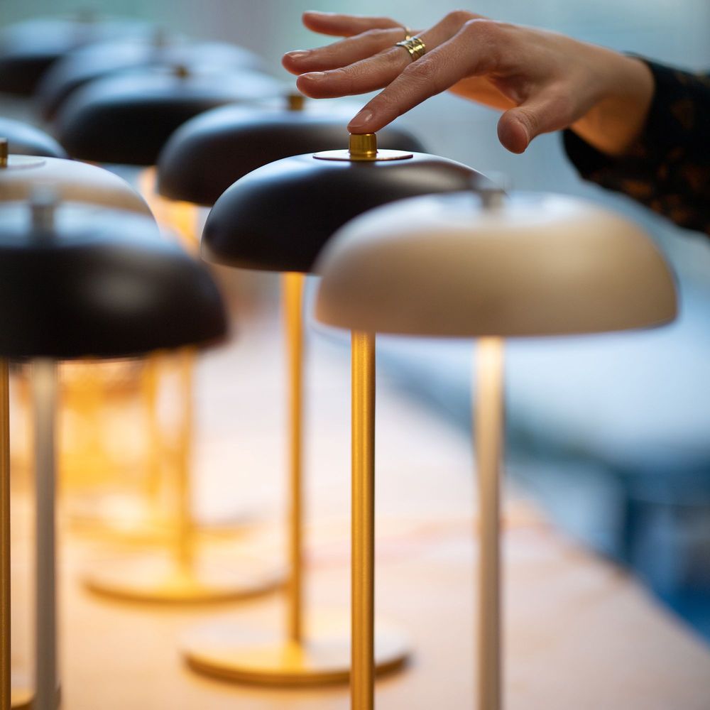 Wireless lamps - Cordless lamp BOLACHA Bronze - HISLE