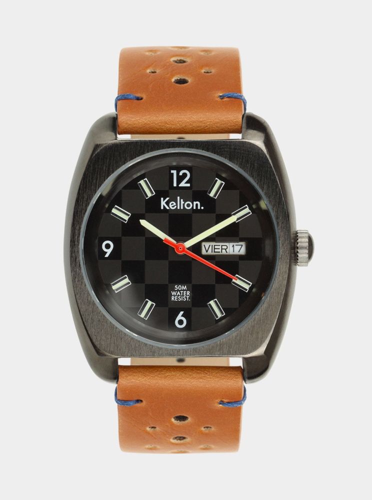 Watchmaking - RC 22 Damier Brown Watch - KELTON