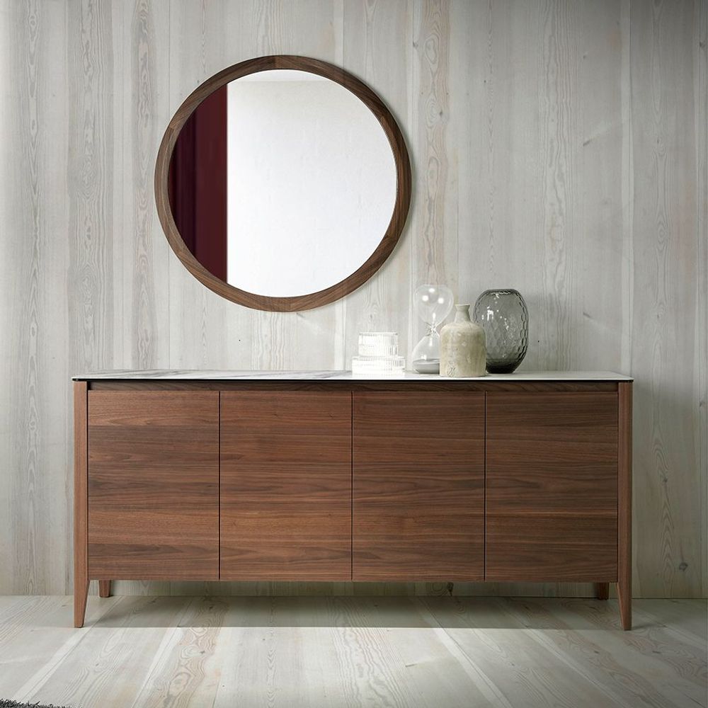 Sideboards - Porcelain and walnut sideboard - ANGEL CERDÁ