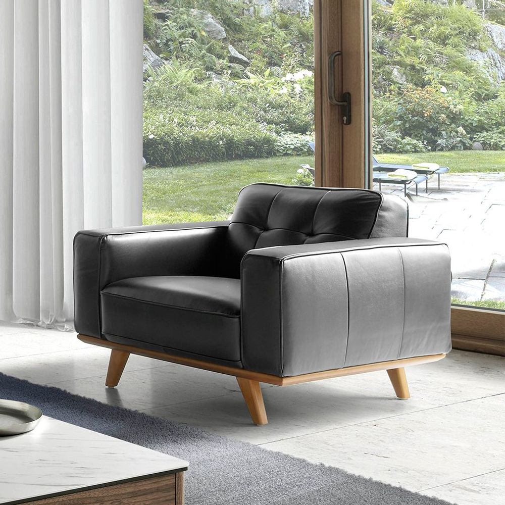 Armchairs - Upholstered armchair upholstered cowhide leather - ANGEL CERDÁ