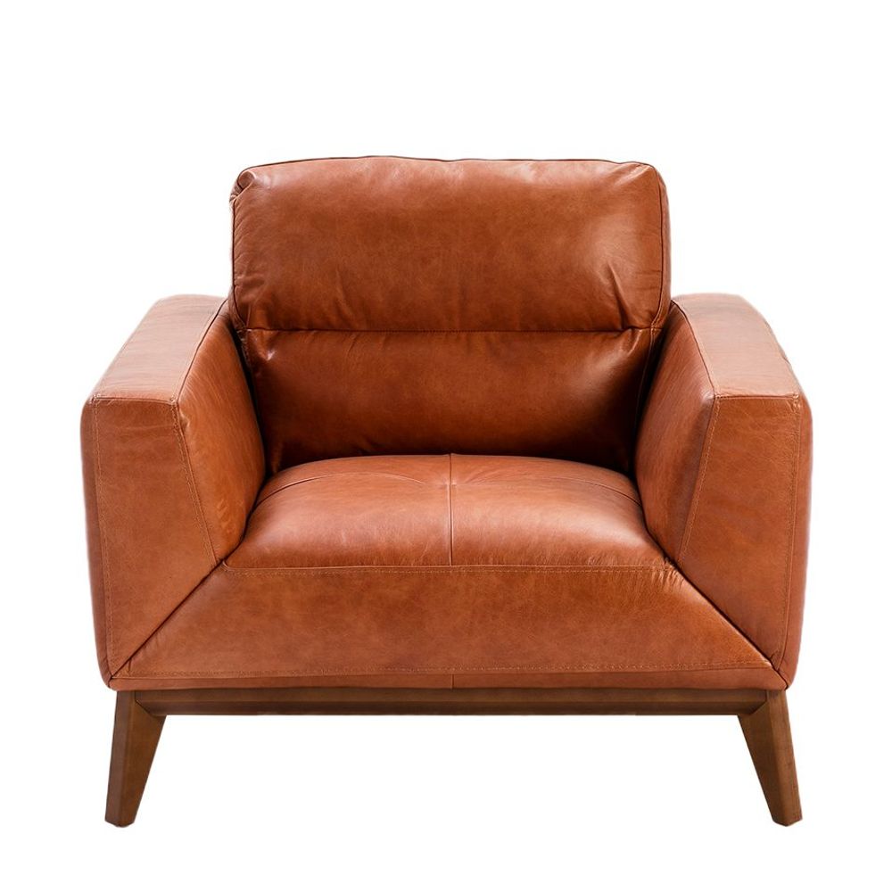 Armchairs - Upholstered buffalo cow leather armchair - ANGEL CERDÁ