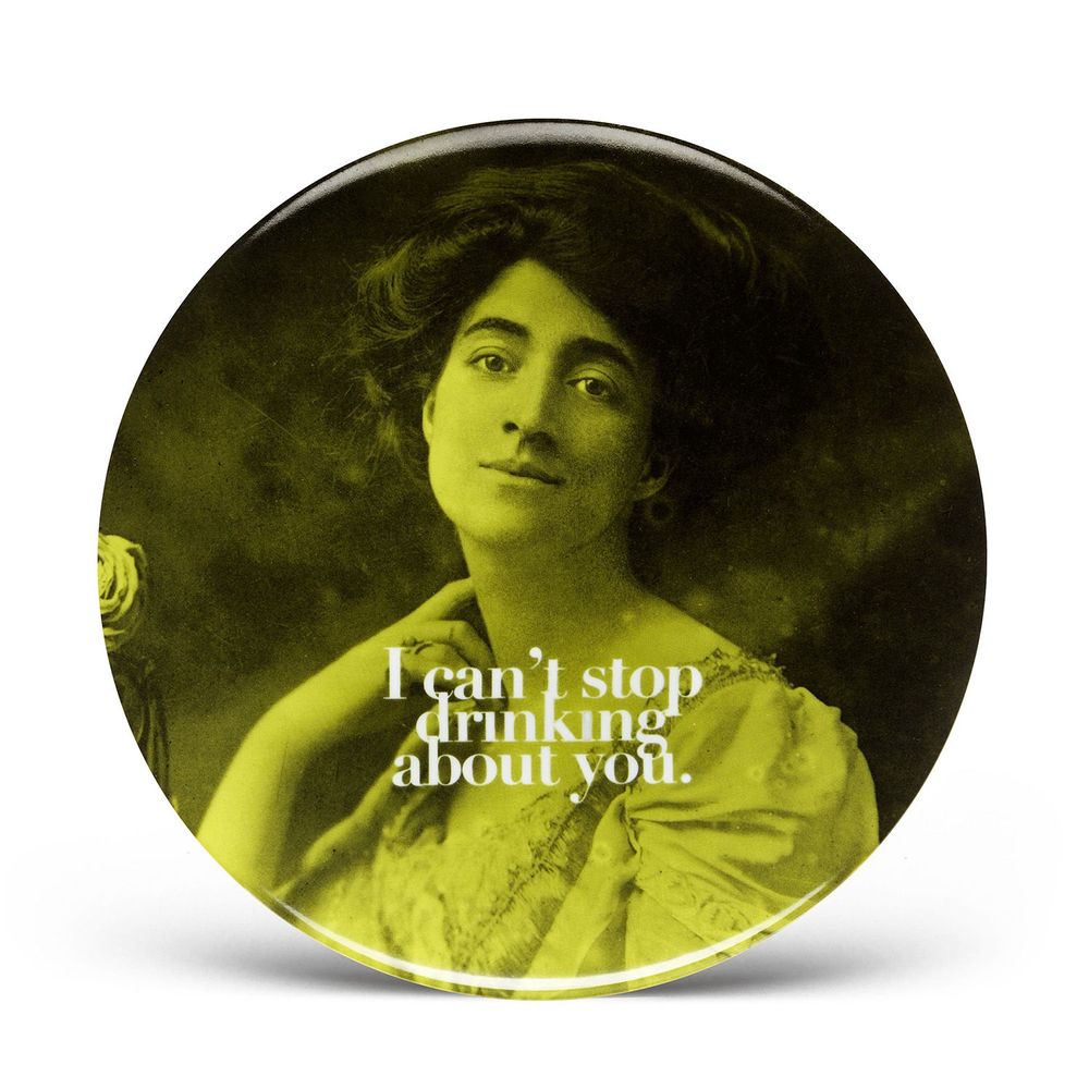 Decorative objects - Porcelain Plate “I can't stop drinking about you.” - LOOL