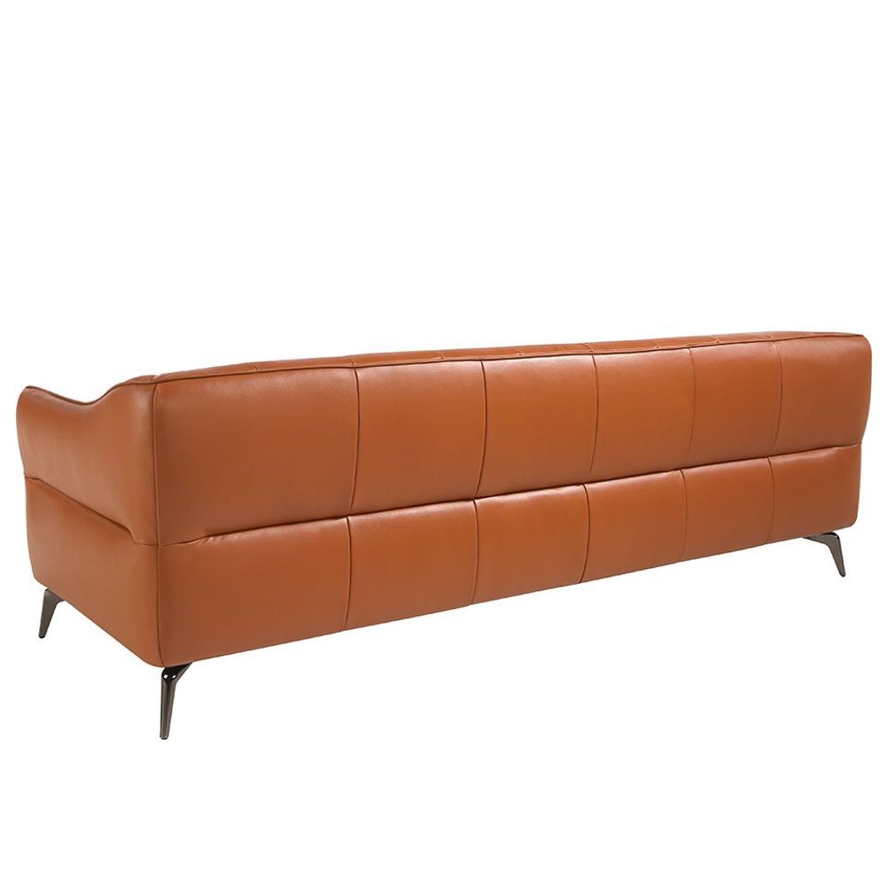 Sofas - 3 seater sofa upholstered in brown cowhide leather - ANGEL CERDÁ
