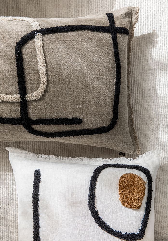 Fabric cushions - TIKRI cushion & comforter - HAOMY