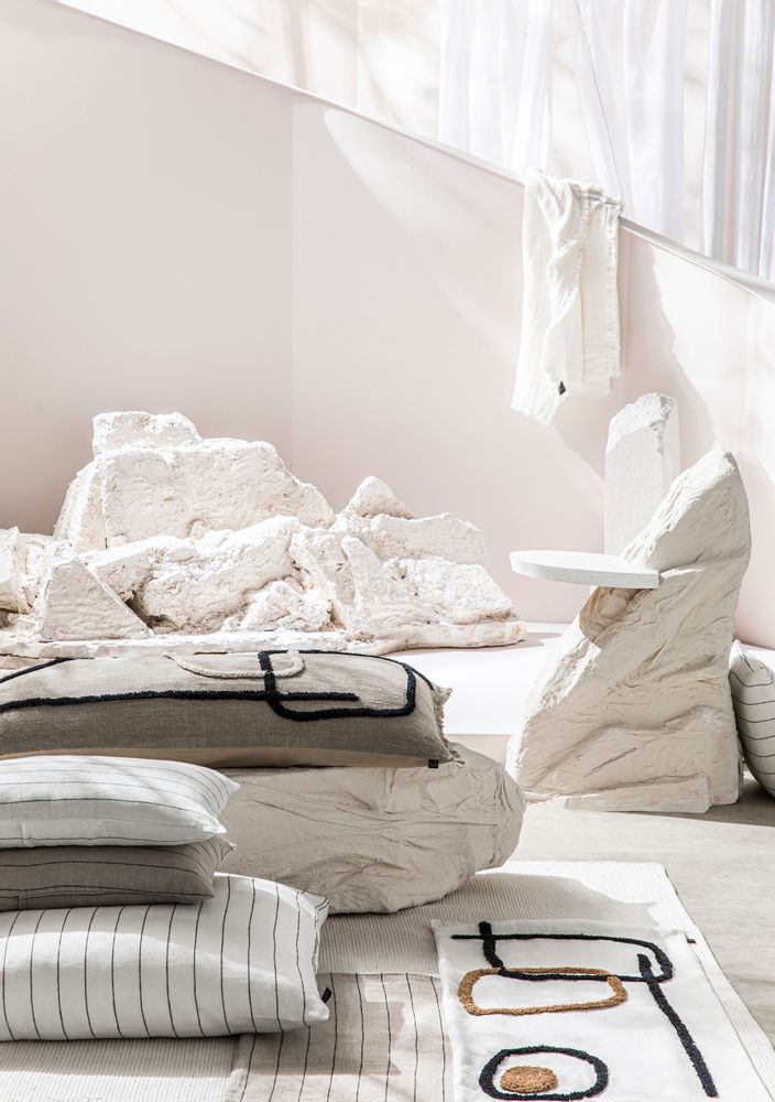 Fabric cushions - TIKRI cushion & comforter - HAOMY