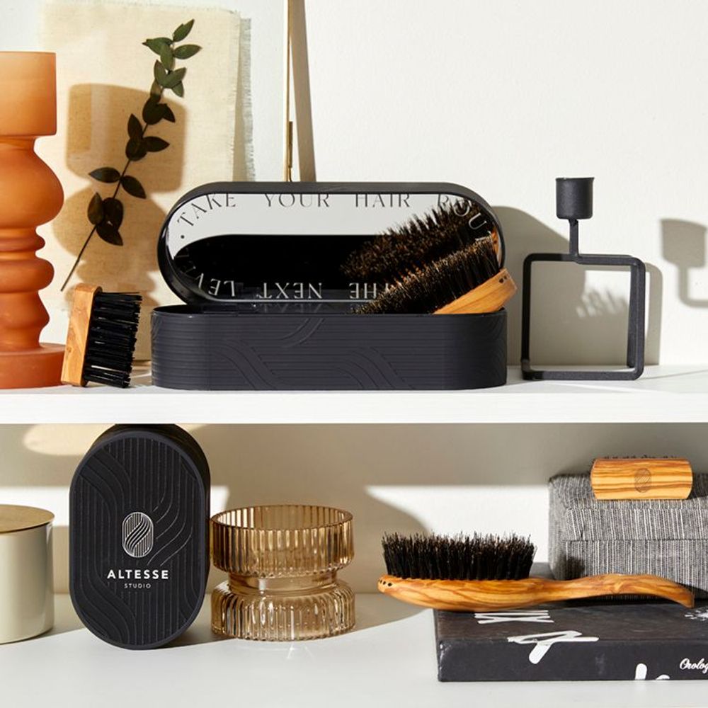 Accessoires cheveux - Brosse à cheveux fait main Soin & Brillance - Altesse Prestige - ALTESSE STUDIO