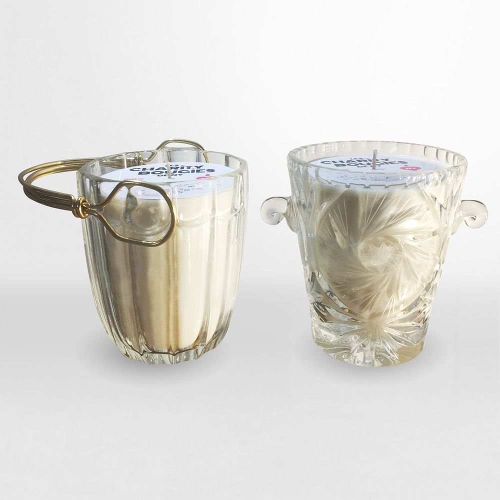 Bougies - BOUGIE EN VERRE OU CRISTAL M - CHARITY BOUGIES DE NY