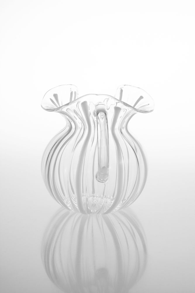 Art glass - Torcello White Stripe Jug - TUTTOATTACCATO