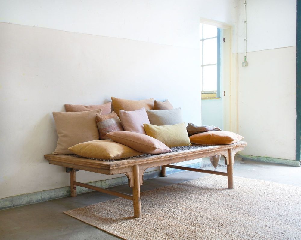 Cushions - June cushion cover LINEN & SILK - ML FABRICS