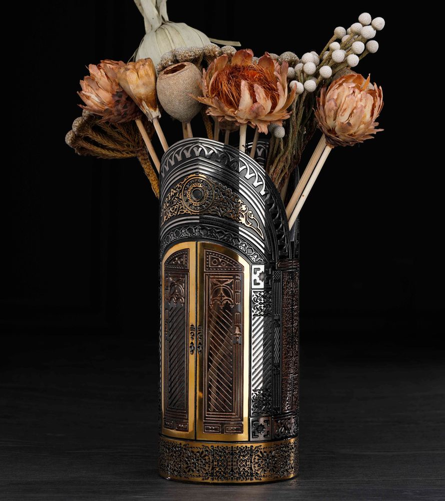 Vases - Golden crystal vase - Graziosa - LEONE DI FIUME