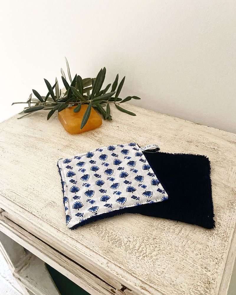 Other bath linens - Upcycled washable makeup remover cotton - LA FÉE L'A FAIT
