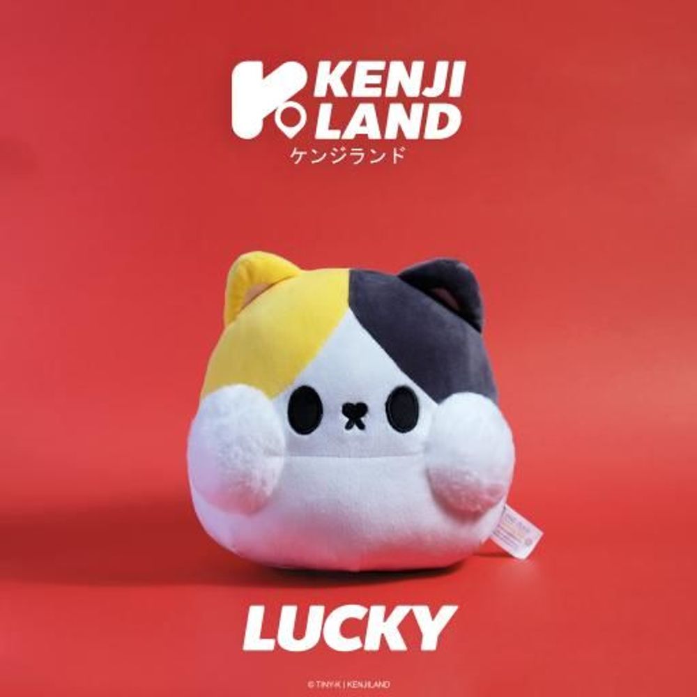 Soft toy - Yabu Tiny-K Lucky Cat Yellow - KENJI UK LTD