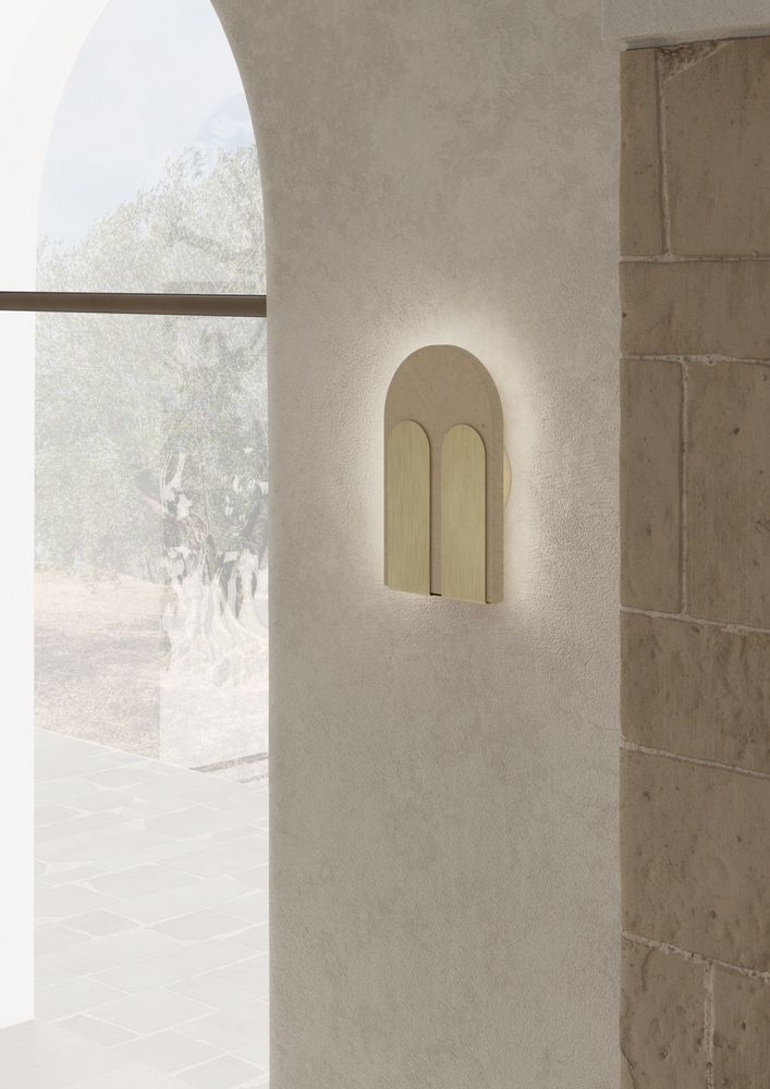 Design objects - Bifora (brass lamp) - PIMAR ITALIAN LIMESTONE SPECIALIST