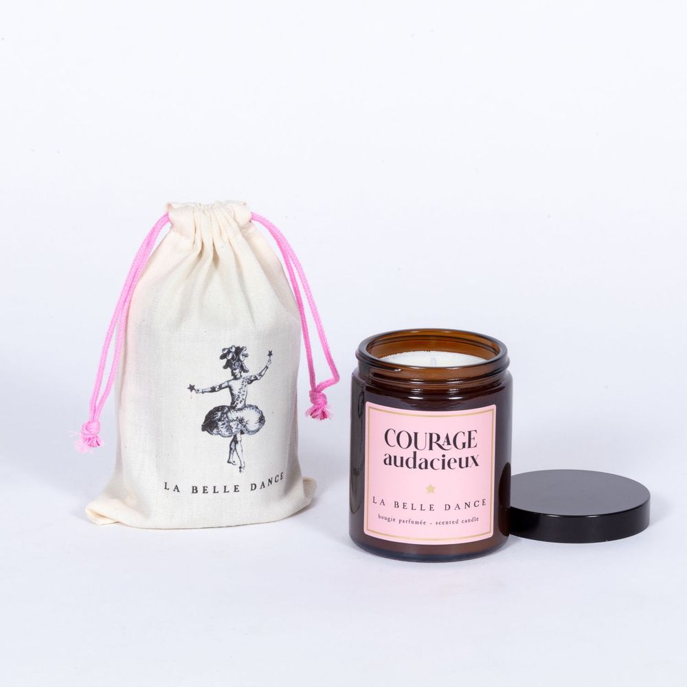 Candles - LA BELLE DANCE - 100% VEGETABLE WAX SCENTED CANDLE - ROSE PETALS - LA BELLE DANCE