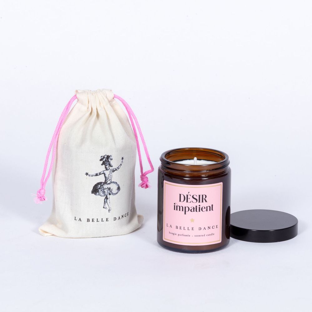 Candles - LA BELLE DANCE - 100% VEGETABLE WAX SCENTED CANDLE - ROSE PETALS - LA BELLE DANCE