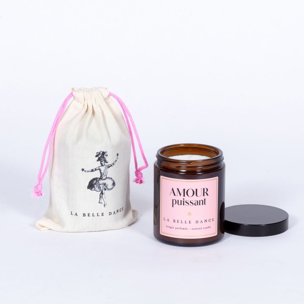 Candles - LA BELLE DANCE - 100% VEGETABLE WAX SCENTED CANDLE - ROSE PETALS - LA BELLE DANCE