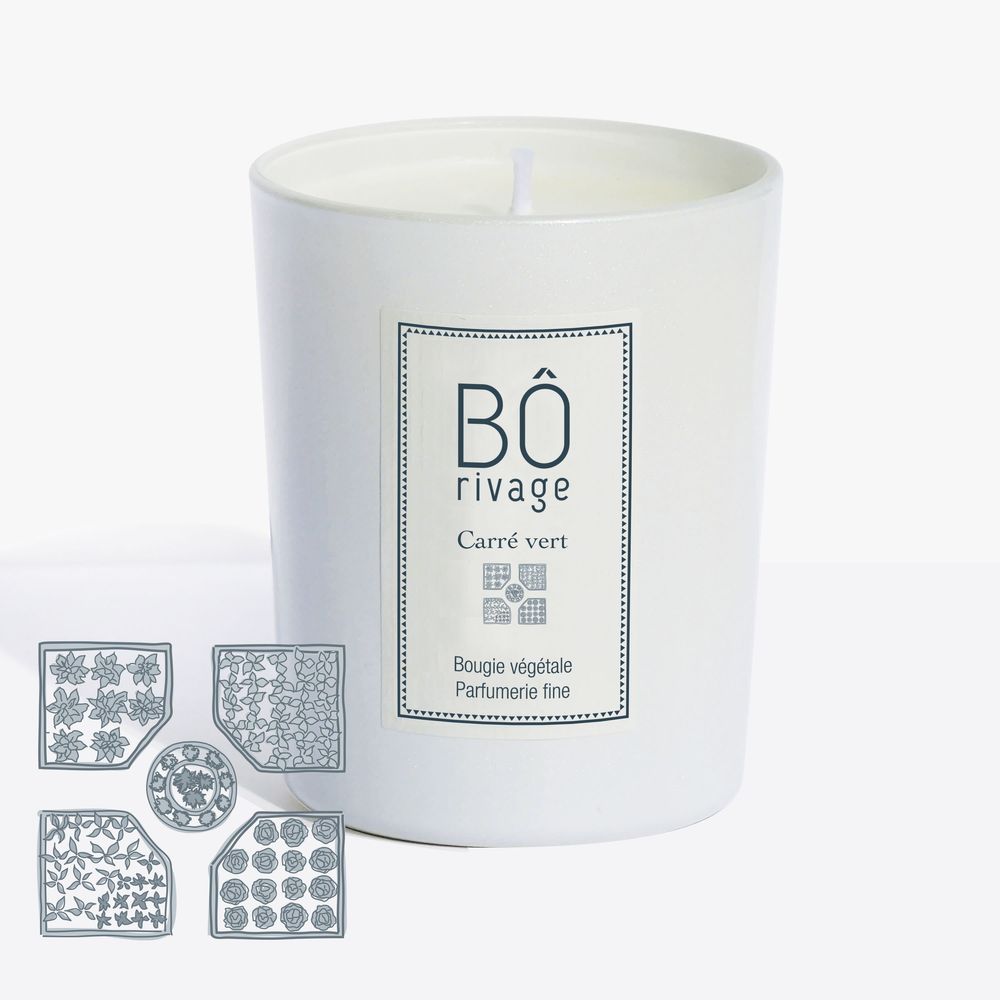 Gifts - "Carré vert" Candle - BÔRIVAGE