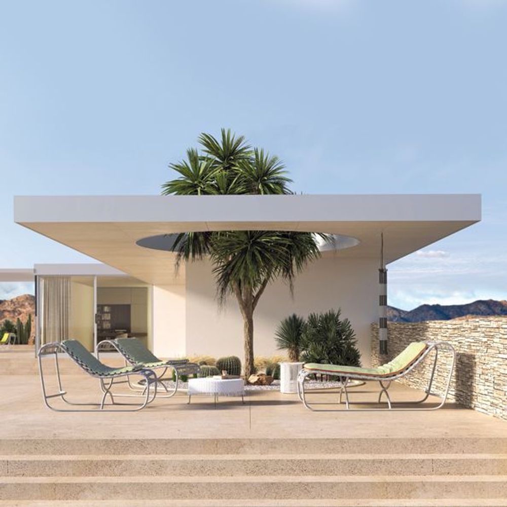 Lawn armchairs - PALM SPRINGS Lounge Chair - SIFAS