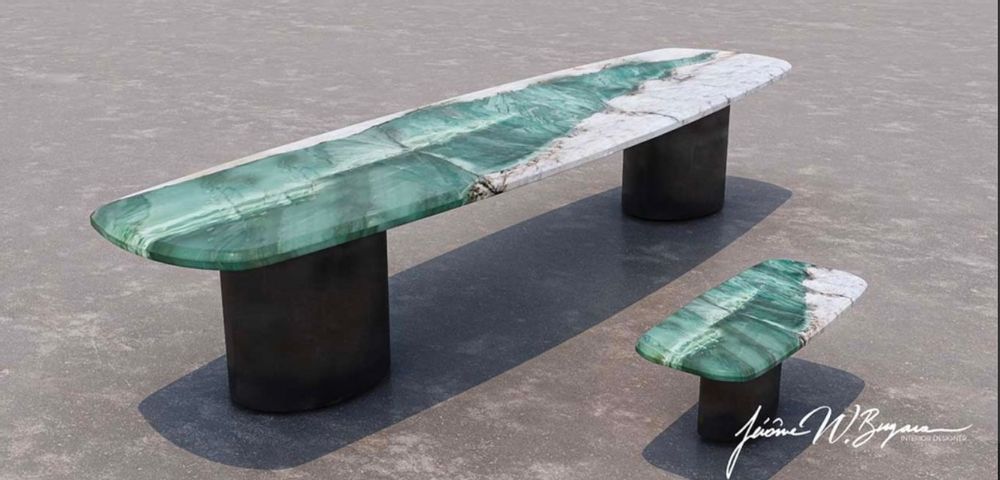 Dining Tables - MIKI PATAGONIA GREEN TABLE - JEROME W BUGARA