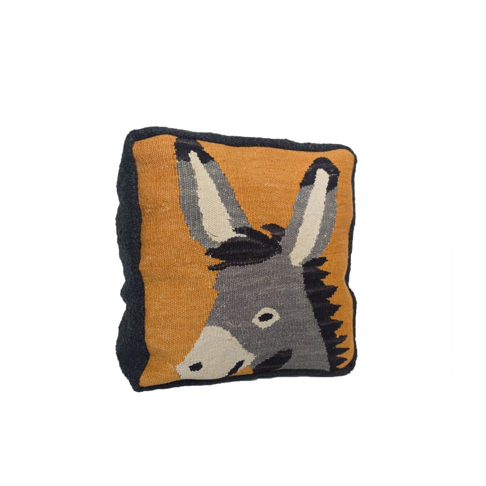 Cushions - Donkey Handwoven Throw Pillow - STUDIO POTATO