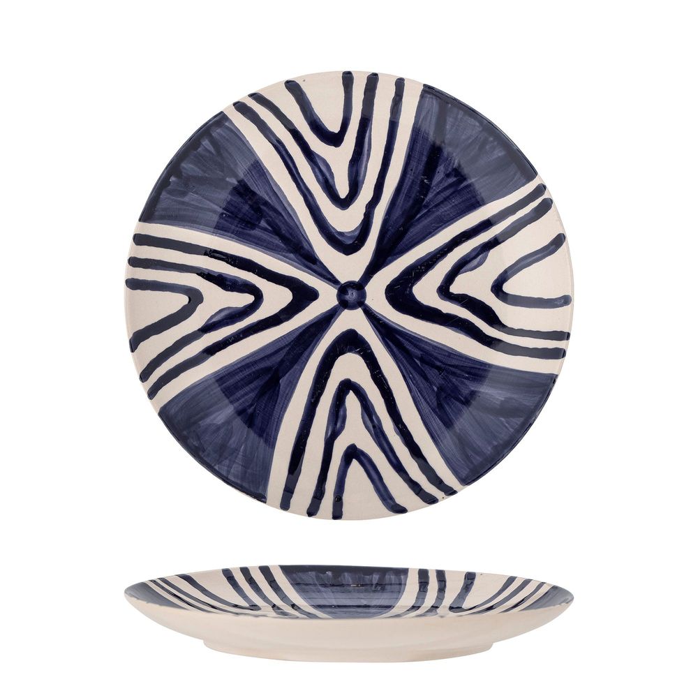 Everyday plates - Shama Plate, Blue, Stoneware - BLOOMINGVILLE